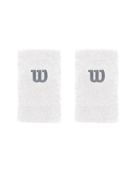 Wilson Ekstra Stor Hvidt Tennis Håndledsbind 